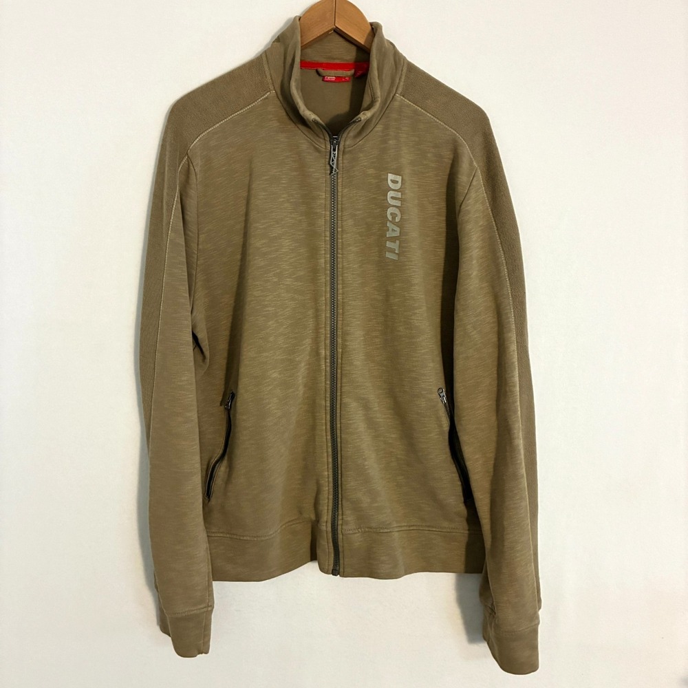 Ducati x Monster Jacket Mens Size XL Full Zip Mock Neck Moto Racing Puma Sweater